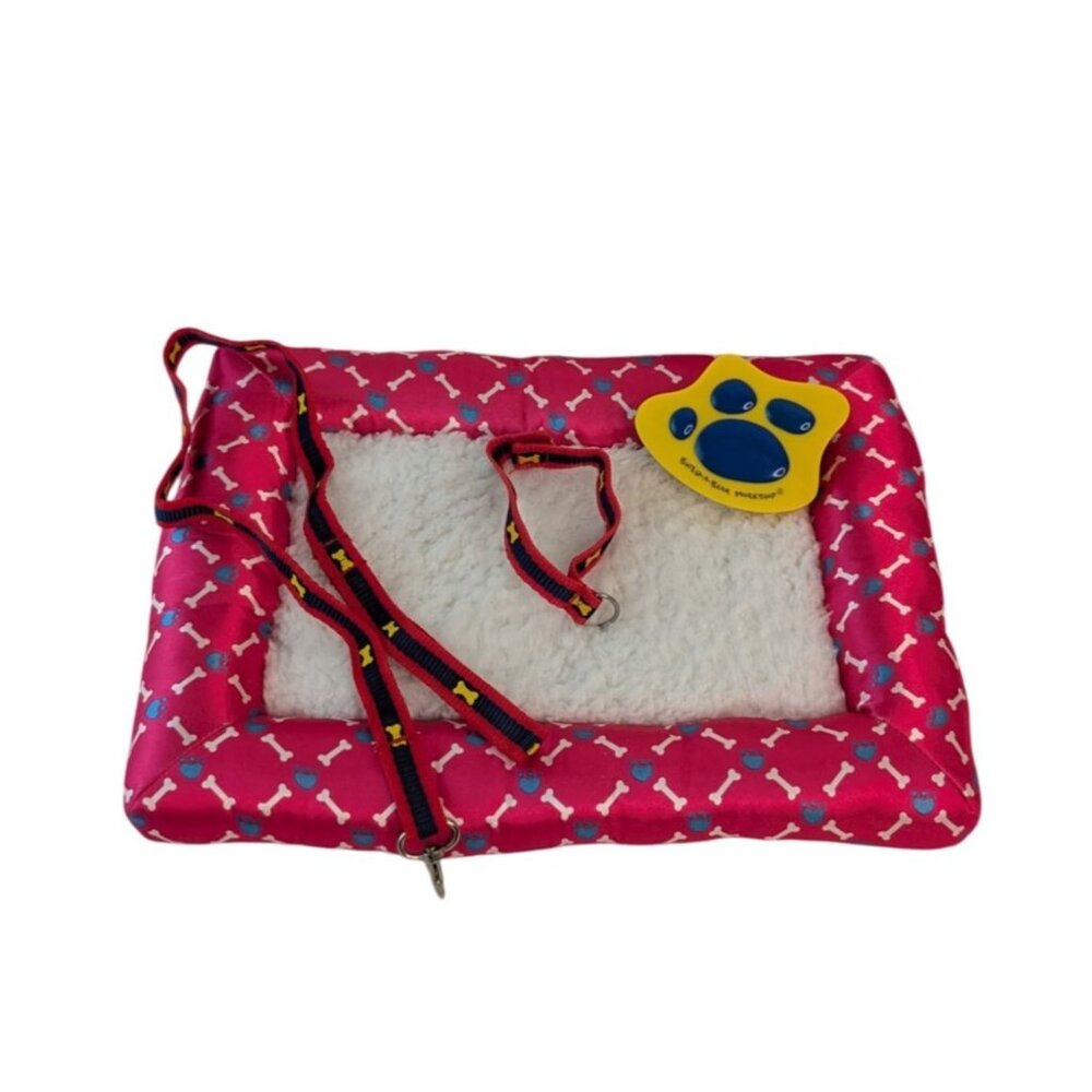 Build A Bear Dog Bed Leash Collar Brush Pink Bones Pet Accessories‎